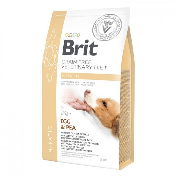 Brit GF Veterinary Diet Hepatic Лечебный корм для собак с печеночной недостаточностью, 2 кг 170947/8165 фото