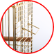 Клітка для середніх та великих птахів GOLDEN CAGE, 830A OPENTOP, емаль чорна 830A OPENTOP, чорна фото 5