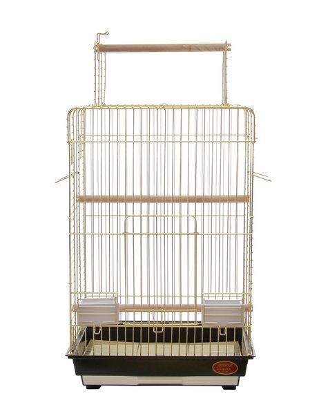 Клітка для середніх та великих птахів GOLDEN CAGE, 830A OPENTOP, емаль чорна 830A OPENTOP, чорна фото