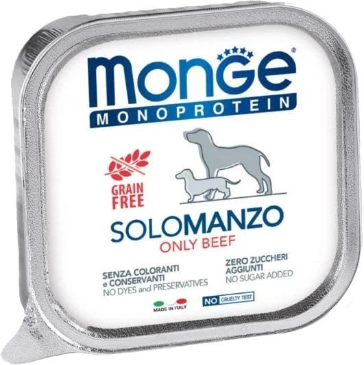 Monge Monoprotein Dog Solo Only Beef – Монопротеїновий паштет з яловичиною для собак 150 г 70014403 фото