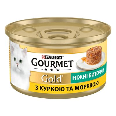 Gourmet Gold Нежные Биточки с курицей и морковью, 85 г 442207 фото