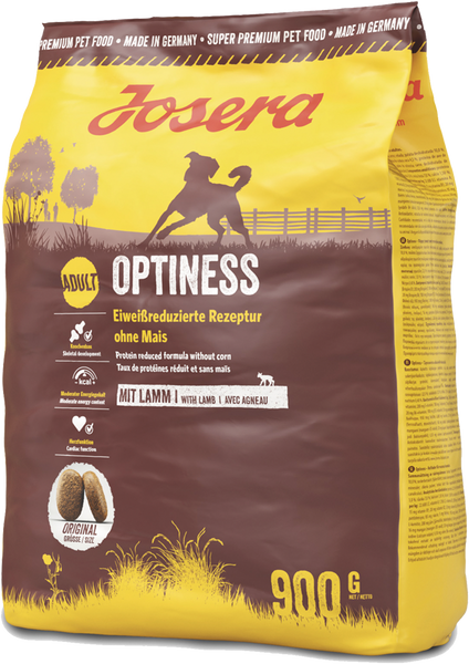 Josera Dog Optiness Сухий корм зі зниженим вмістом білка (картопля і баранина) 900 г 745228 фото