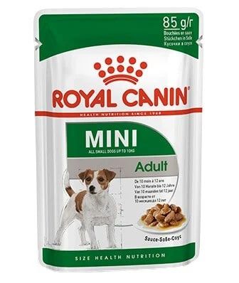 Royal Canin Adult Mini (Пауч) Консервы в соусе для собак малых пород 85 г 008256 фото