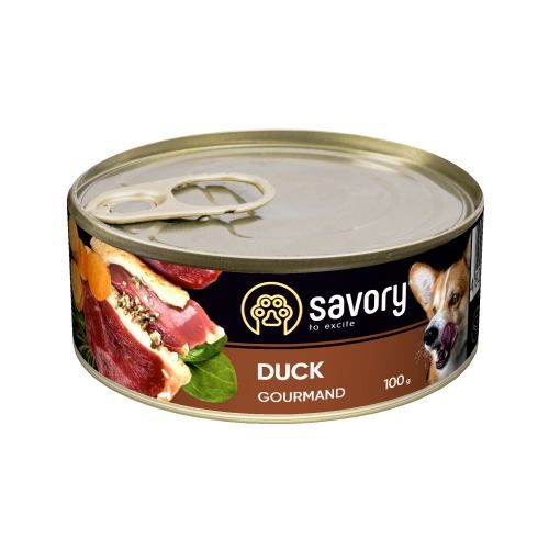 Savory Adult dog Duck Консерва для собак с уткой 100 г 630457 фото