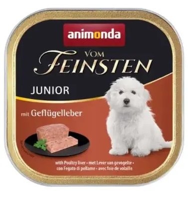 Animonda Vom Feinsten Junior mit Geflügelleber Консерва для щенят з пташиною печінкою, 150 г 826570 фото