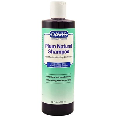 Davis  Plum Natural Shampoo - Шампунь-концентрат з протеїнами шовку з натуральною сливою для собак і котів 355 мл 12410 фото