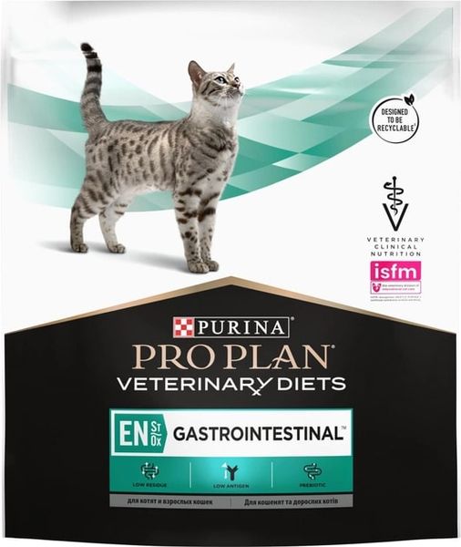 Purina Veterinary Diets EN Gastrointestinal Feline Formula Лікувальний корм для кішок, 400 г 156371 фото