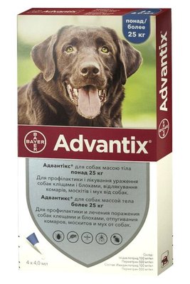 Bayer Advantix для собак від 25 до 40 кг 1 піпетка 17 0761 фото