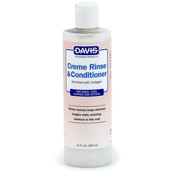 Davis Creme Rinse & Conditioner - Ополіскувач і кондиціонер з колагеном у вигляді концентрату для собак і котів 355 мл 12408 фото