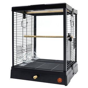 Клітка для малих та середніх птахів GOLDEN CAGE, B4001 емаль чорна B4001 чорна фото