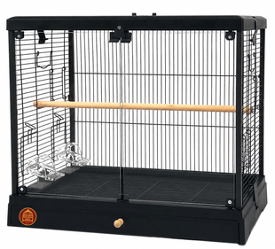 Клітка для малих та середніх птахів GOLDEN CAGE, B6001 емаль чорна B6001 чорна фото