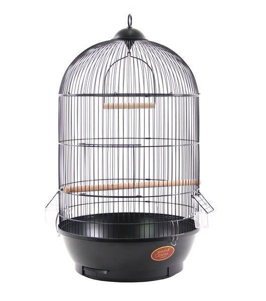 Клітка для малих та середніх птахів, кругла GOLDEN CAGE, 330 (DIVA) емаль біла 330 (DIVA) біла фото