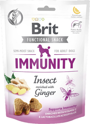 Brit Care Immunity функциональное лакомство для собак с насекомыми и имбирем, 150 г 1111158246 фото