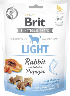 Brit Care Light функціональні ласощі для собак кролик з папаєю 150г 111419/9956 фото
