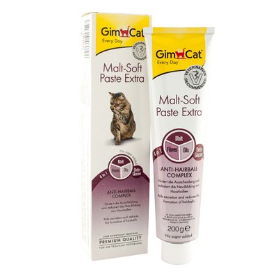 GimCat Malt-Soft Paste Extra Паста для виведення шерсті у котів, 50 г 445760 фото