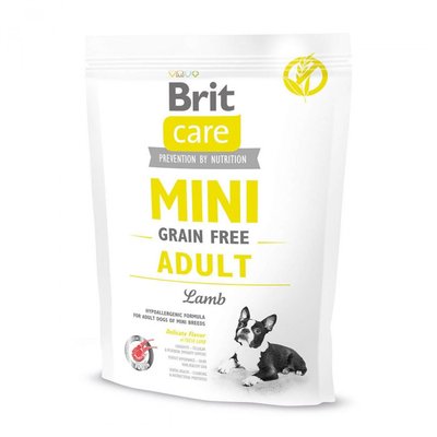 Brit Care Mini Adult Lamb Беззерновий корм з ягням для дорослих собак малих порід 400 г 170771/0114 фото