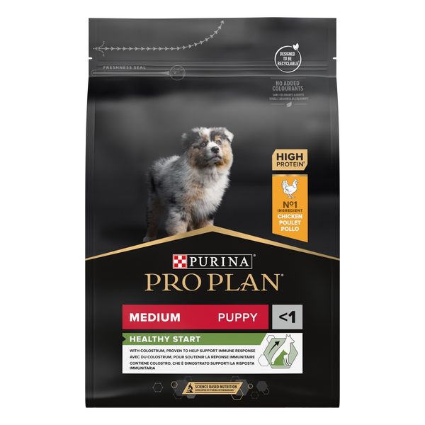 Pro Plan Puppy Medium Healthy Start Сухой корм для щенков средних пород с курицей, 3 кг 114869 фото