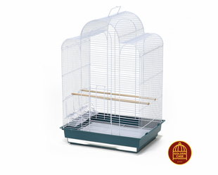 Клітка для малих та середніх птахів, GOLDEN CAGE, 610 емаль біла 610 біла фото