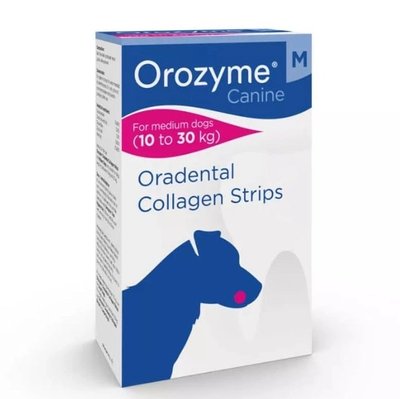 Orozyme M Орозим Жувальні смужки для гігієни ротової порожнини для собак середніх порід 79004 фото