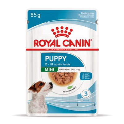 ROYAL CANIN MINI PUPPY вологий корм для цуценят малих порід у соусі 85 г 10990019 фото