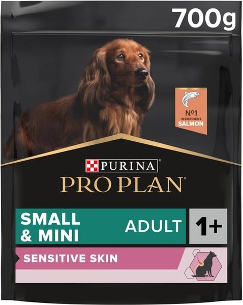 Pro Plan Adult Small & Mini Sensitive Skin Salmon Сухой корм для взрослых собак мелких пород с лососем, 700 г 120808 фото