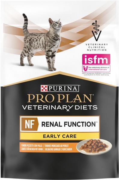 Purina Veterinary Diets NF Renal Function Early Care (пауч) Лікувальні консерви для кішок при патології нирок, з куркою, 85 г 873934 фото