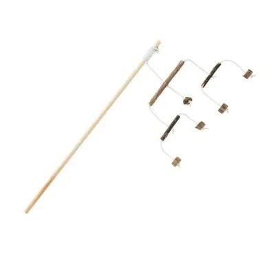 Іграшка Trixie Play Rod with Matatabi Sticks, удочка с паличками мататабі, для котів, 50 см 42438 фото