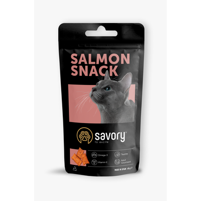 Savory Snack Salmon Ласощі для кішок з лососем 60 г 31454  фото