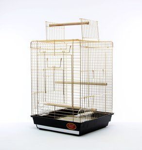 Клітка для середніх птахів GOLDEN CAGE, 1901 OPENTOP Gold 1901G OPENTOP Gold фото