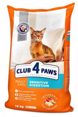 Club 4 Paws Premium Sensitive Сухий корм для кішок з чутливим травленням, 2 кг 368773 фото