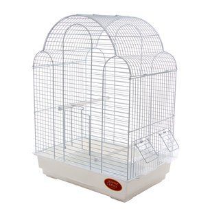 Клітка для малих та середніх птахів GOLDEN CAGE, 700А емаль біла 700A біла фото