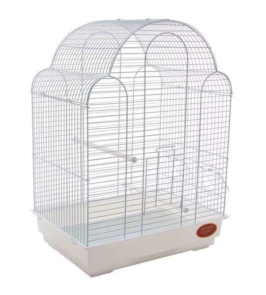 Клітка для малих та середніх птахів GOLDEN CAGE, 700А емаль біла 700A біла фото
