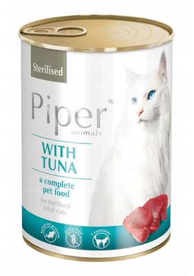 Dolina Noteci Piper Sterilised Tuna Консерви для стерилізованих кішок з тунцем, 400 г 302162 фото